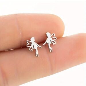 Fairy Stud , stainless steel earrings. Multiple colour options available